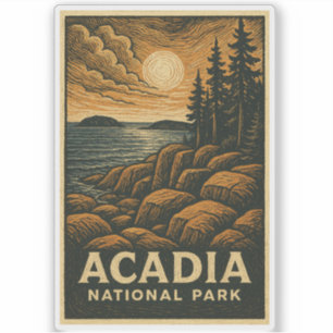Sticker en vinyle du Parc national Acadia