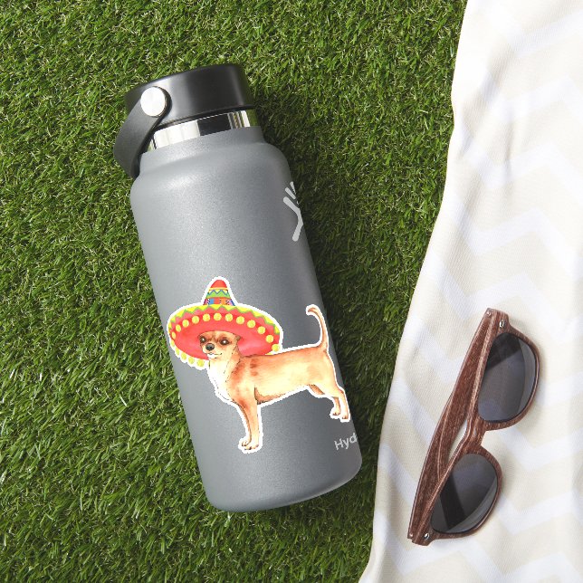 Sticker en vinyle Fiesta Chihuahua (HydroFlask Insitu)