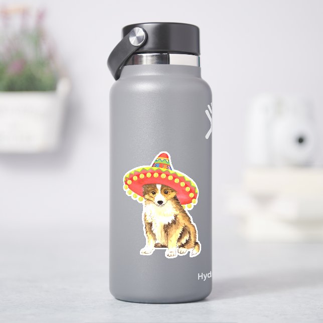 Sticker en vinyle Fiesta Sheltie (HydroFlask)