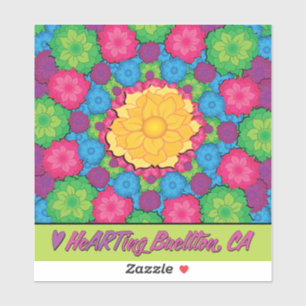 Sticker en vinyle - Flower Burst -Buellton.Art