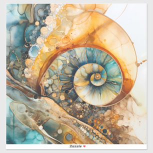 Sticker en vinyle Fossil Ammonite Gem