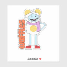 Sticker en vinyle gaufre et gaufre