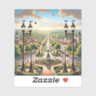 Sticker en vinyle Hershey Pennsylvania 3 pouces
