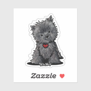 Sticker en vinyle KiniArt Affenpinscher