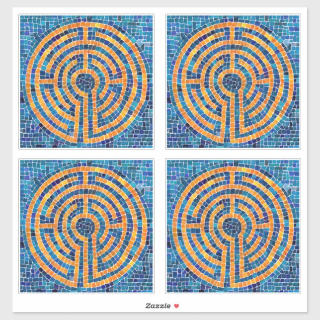 Sticker en vinyle LABYRINTH IV 14" (4 petits) (Feuille)