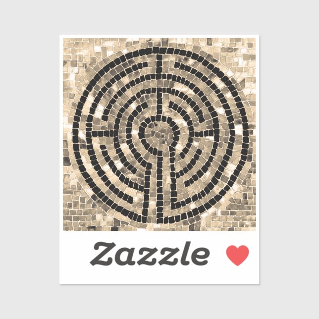 Sticker en vinyle LABYRINTH V 2x2 (Feuille)