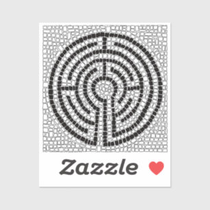 Sticker en vinyle LABYRINTH VII 2x2