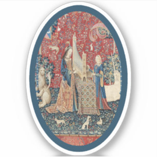 Sticker en vinyle Lady and Unicorn (Audition)