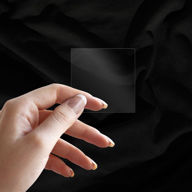 Sticker en vinyle Mariage transparent 2 pouces (Plain Transparent 2" Square Wedding Vinyl Sticker)