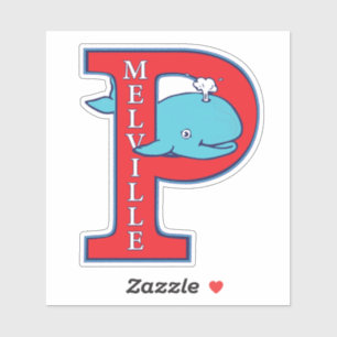 Sticker en vinyle Melville "P"