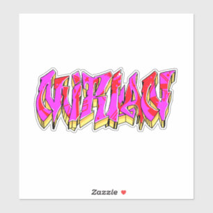 Sticker en vinyle "Mirian" Coupé sur mesure