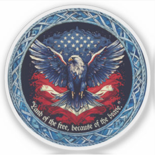 Sticker en vinyle personnalisé Patriot