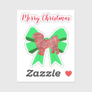 Sticker en vinyle personnalisé Shih Tzu Dog Silhou