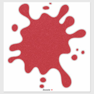 Sticker en vinyle personnalisé Tomato Red Splash