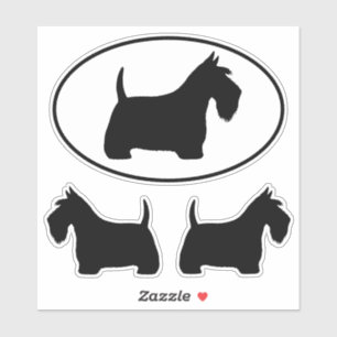 Sticker en vinyle pour chiens écossais Terrier Sco