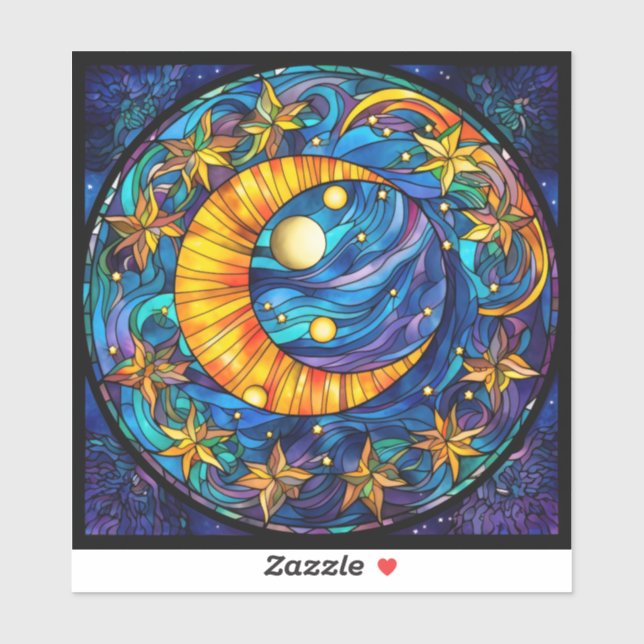 Sticker en vinyle pour corps céleste (Feuille)