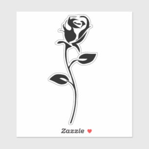 Sticker en vinyle rose