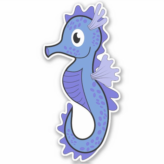 Sticker en vinyle Seahorse (Devant)