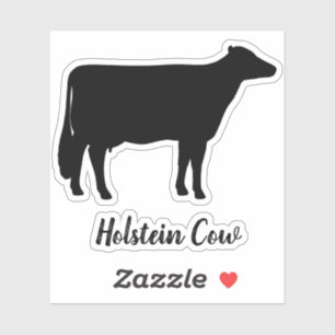 Sticker en vinyle Silhouette Holstein Cow