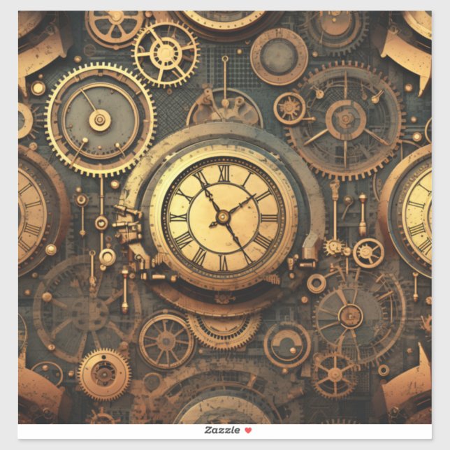 Sticker en vinyle Steampunk (Feuille)