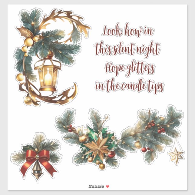 Sticker en vinyle sur mesure Christmas_17 (Feuille)