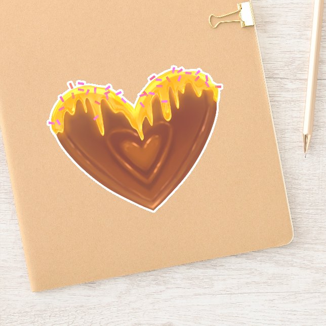 Sticker en vinyle sur mesure doux (Carnet)