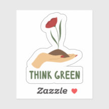 Sticker en vinyle sur mesure écologique Think Gree