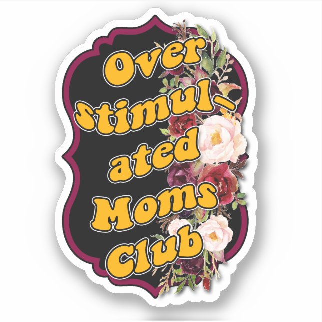 Sticker en vinyle sur mesure pour mère stimulée (Devant)