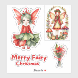 Sticker en vinyle sur mesure pour Noël Fairy Joyeu