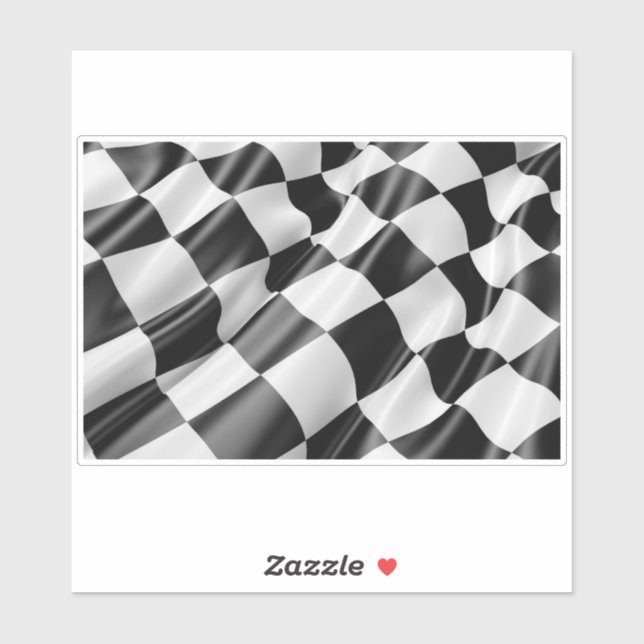 Sticker en vinyle sur piste de course (Feuille)