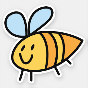Sticker en vinyle taillé sur mesure pour abeille à