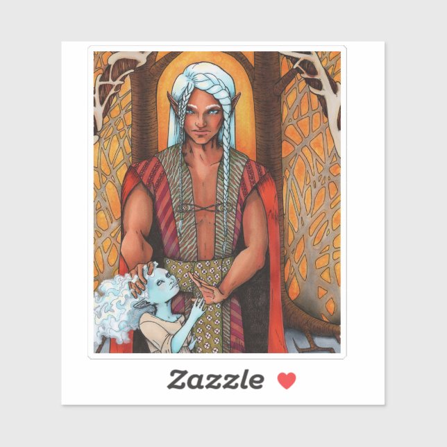 Sticker en vinyle taillé sur mesure pour la fille  (Feuille)