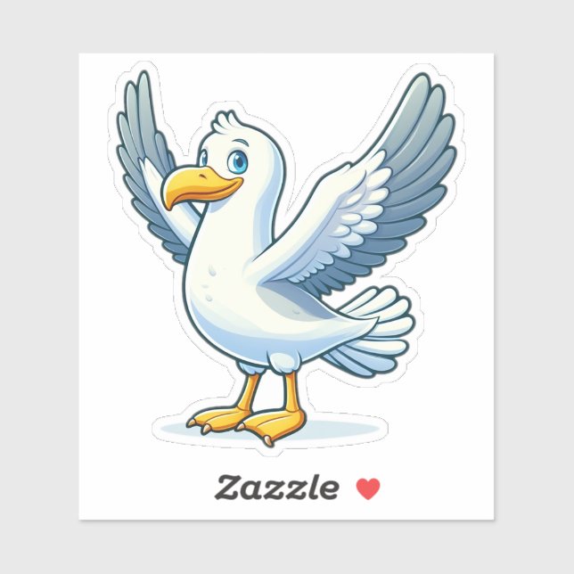 Sticker en vinyle taillé sur mesure pour oiseau de (Feuille)