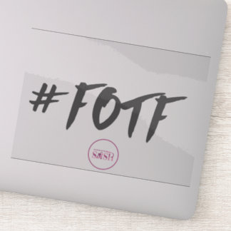 Sticker en vinyle transparent #FOTF