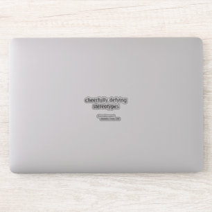 Sticker en vinyle transparent mélangé