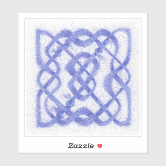 Sticker en vinyle VIOLET CELTIC KNOT 6" (Feuille)