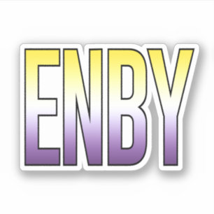 Sticker ENBY non binaire