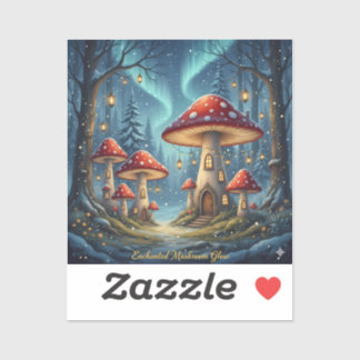 Sticker  Enchanted Mushroom Glow Mug – Magical Fairy Fores