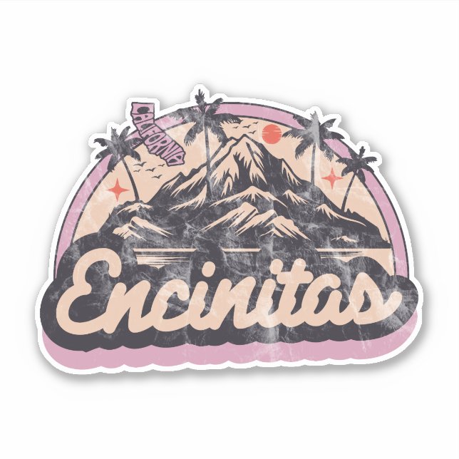 Sticker Encinitas, Californie (Devant)