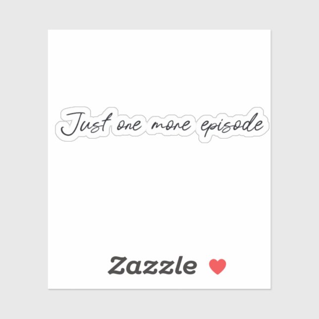 Sticker Encore un épisode (Feuille)