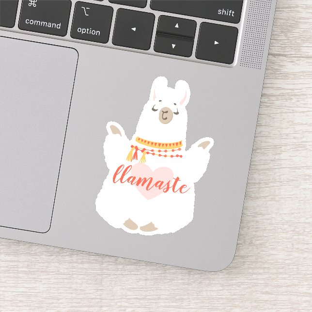 Sticker Encouragement Llamaste Yoga Position (Détail)