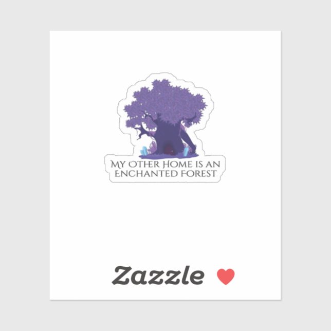 Sticker Encre de Whimsigoth - Forêts mystiques, Lunes et M (Feuille)