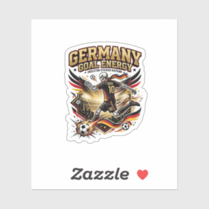 Sticker Énergie de but Allemagne Skeleton Striker Nations
