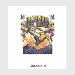 Sticker Énergie de but Colombie Skeleton Striker Nations C