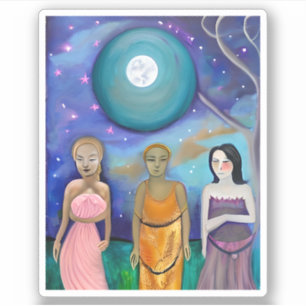 Sticker Énergie de la Lune   Oeuvre céleste