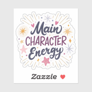 Sticker Énergie de Personnage Principal | Éclat Esthétique