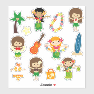 Sticker Enfants filles Hula