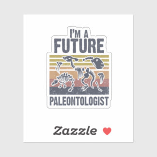 Sticker Enfants Je suis un futur paléontologue Dinosaures