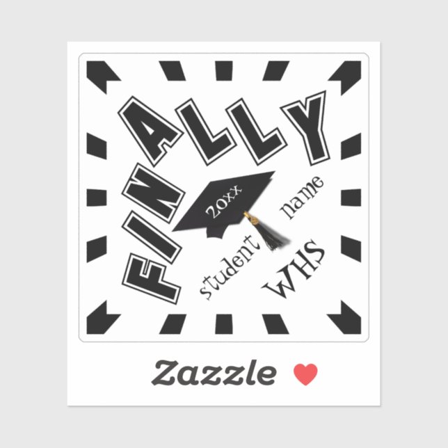 Sticker ENFIN ! Félicitations à tous ! (Feuille)