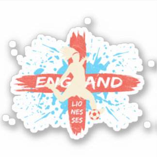 Sticker England Lionesses - England Flag